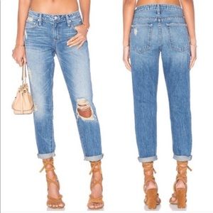 Distressed bf jeans by Lovers + Friends.